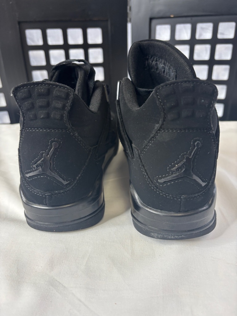 🖤 Nike Air Jordan Retro Black Cat Men's 8.5 405452-010 All Black Sneakers 🖤 - Picture 6 of 12
